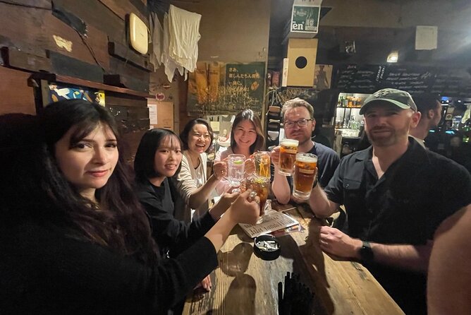 3Hour Osaka Pub Crawl Bar Hopping Nightlife Guided Tour in Namba - The Free Shots and Drinking Pace