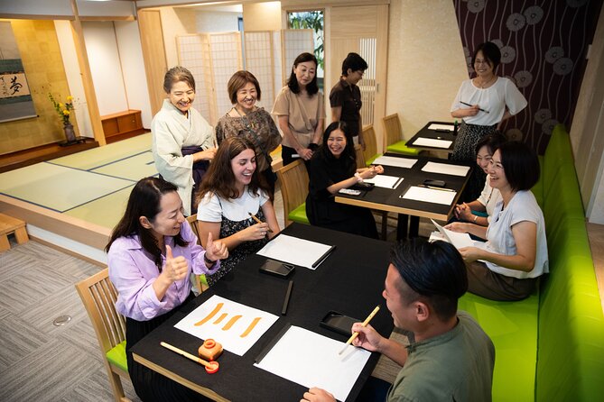 Asakusa Calligraphy Workshop Craft Your Own Art in Tokyo - Starting With Brush Grip and Stroke Order