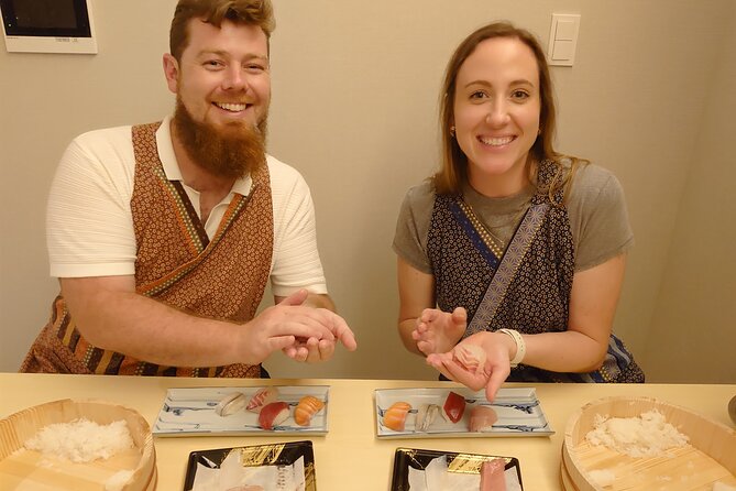 Authentic SUSHI Course Cooking Class - Sitting down for an Itadakimasu dinner