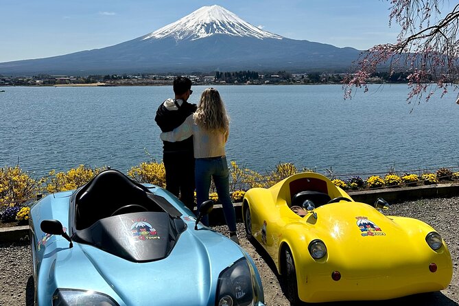 Cute & Fun E-Car tour following guide around Lake Kawaguchiko - A quieter shrine, park, or neighborhood