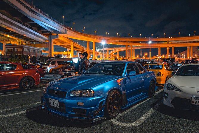 Daikoku Car Club Temporary Membership - Crossing Rainbow Bridge after dark