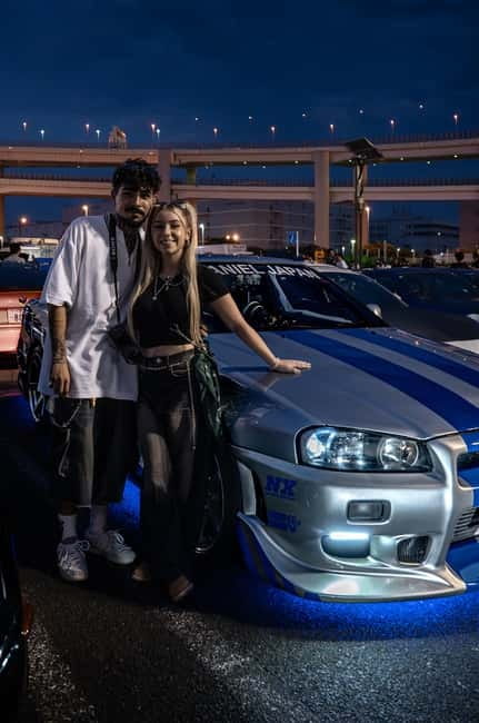 Daikoku: R34 Skyline Night Private JDM Daikoku Experience - The return through Rainbow Bridge