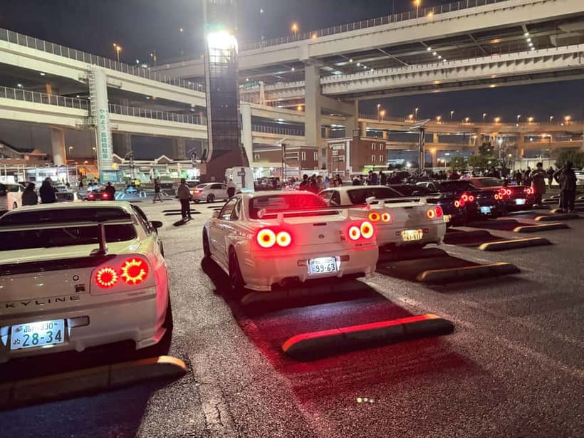 Daikoku & Tokyo JDM Night Tour in R34 or TopSecret R35 GT-R - What the $387 price buys you