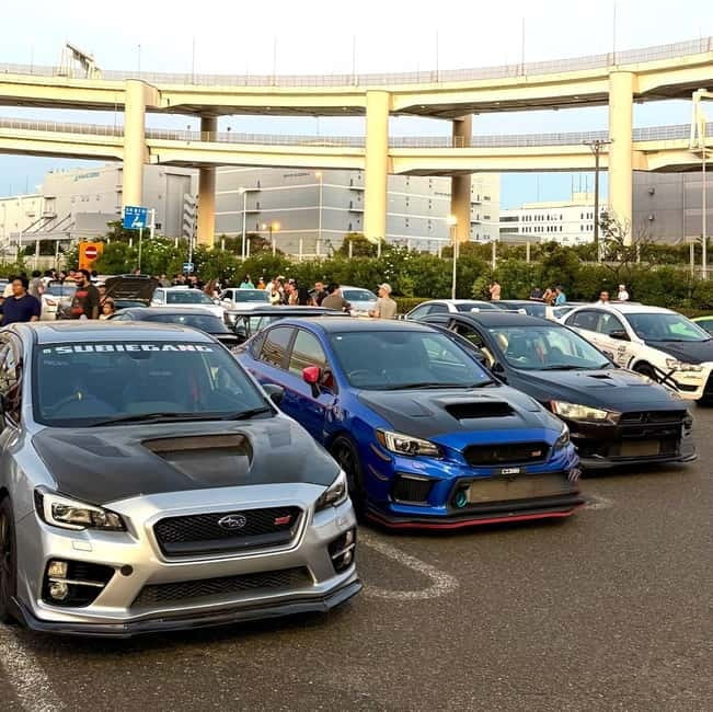 EVO, WRX, Skyline – JDM Night Run to Daikoku Car Meet - Daikoku Parking Area: one hour with Japan’s car scene
