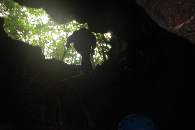 Exploring Mt Fuji Ice Cave and Sea of Trees Forest - Entering the ice cave beneath Mt. Fuji