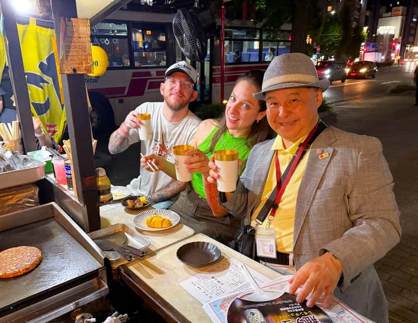 Fukuoka: Nakasu Food Stall Private Guided Tour with Tastings - Key points to know before booking