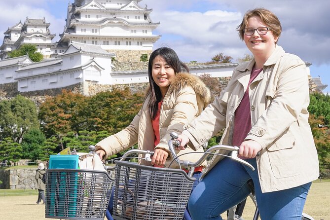 Half-day Himeji Castle Town Bike Tour with Lunch - Otokoyama Hachimangu Shrine and the rear castle view