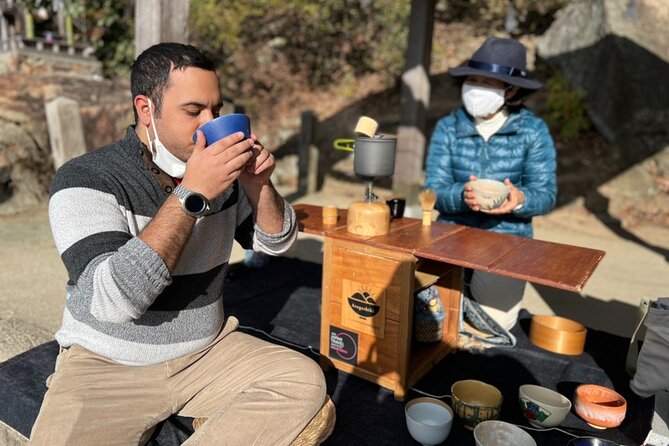 Hiroshima Local guided Hiking Tour&Open-air Tea Ceremony - Kinko Inari and the 500-step climb