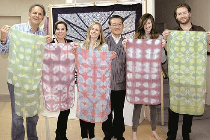 Itajime Shibori Scarf Class - Entering the Kyoto Shibori Museum