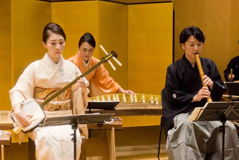 Japanese Traditional Music Show in Tokyo - Entering Hall 60 near Harajuku