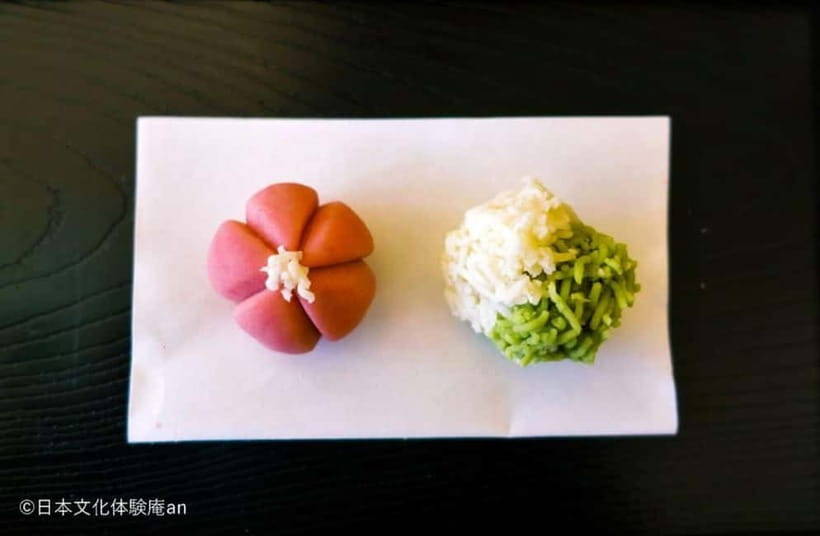 Japanese Traditional Sweets making and Tea Ceremony - Starting with Kyoto bean paste and seasonal design