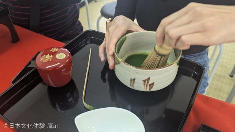 Japanese Traditional Sweets making and Tea Ceremony - Meeting Uji matcha through grinding and preparation