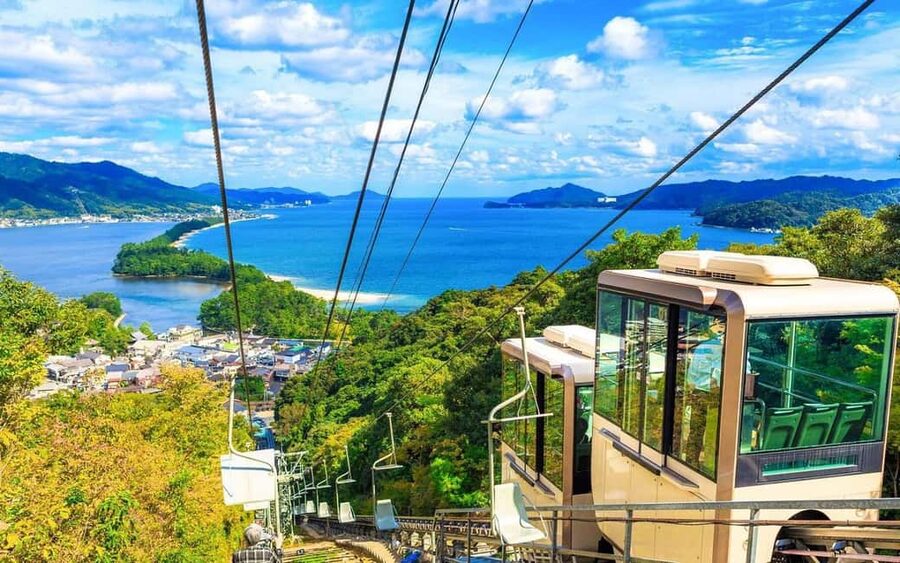 Kyoto Amanohashidate,Ine Bay Trip with Optional boat/Ropeway - Ropeway views and the upside-down photo