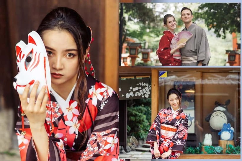 Kyoto Gion Kiyomizudera Kimono Yukata Hairstyle | Photoshoot - How the price compares with the time you get