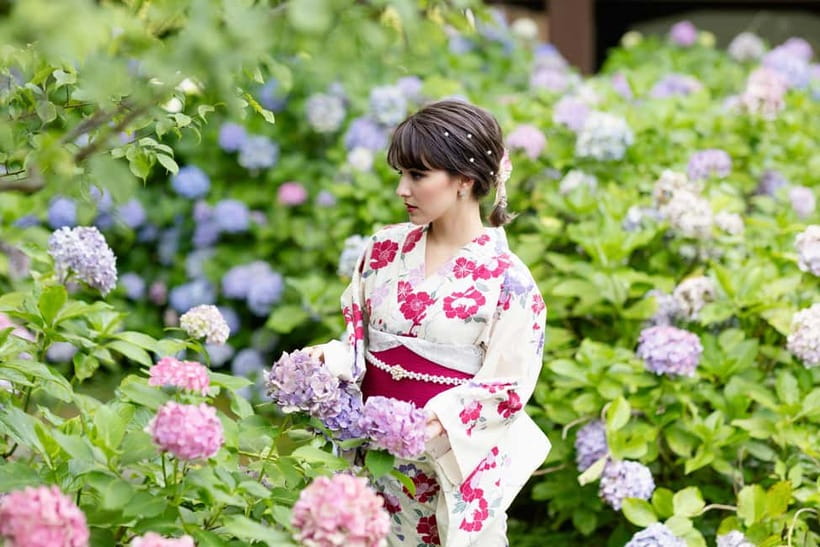 Kyoto Gion Kiyomizudera Kimono Yukata Hairstyle | Photoshoot - The kimono selection: traditional, modern, and family-friendly