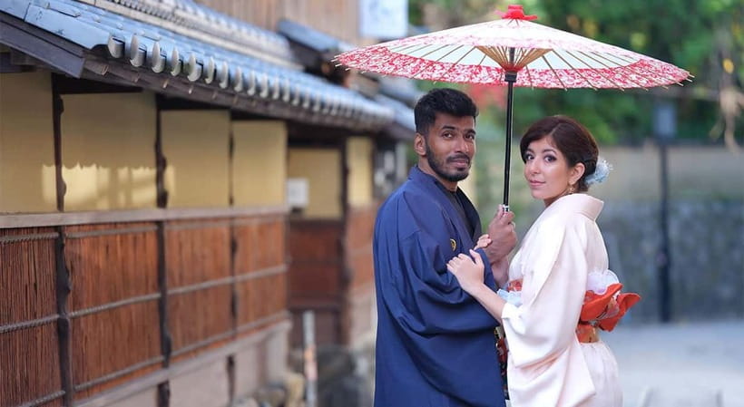 Kyoto Kimono Rental mimosa ｜Kimono/Yukata Rental Couple Plan - What Happens From 8:00 Until 19:00