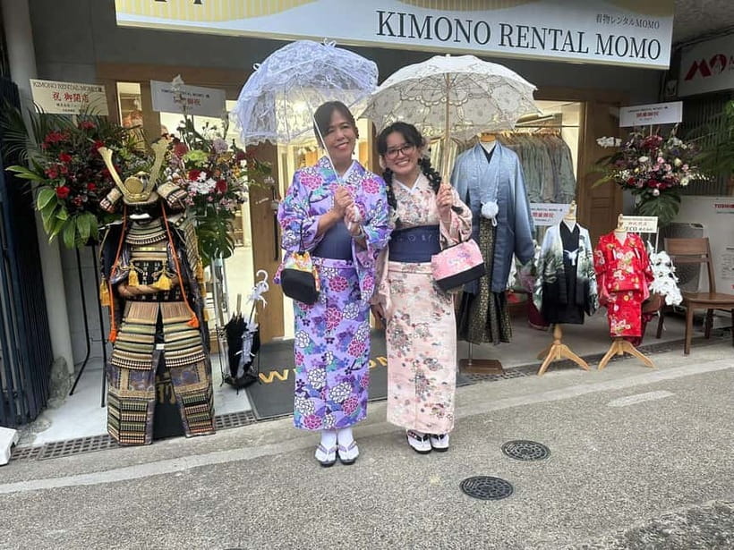 Kyoto: Kimono Rental with Hairstyling and Accessories - Hairstyling that completes the outfit