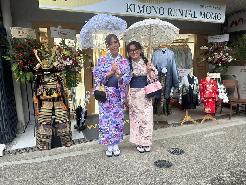 Kyoto: Kimono Rental with Hairstyling and Accessories - The fitting process and what is included