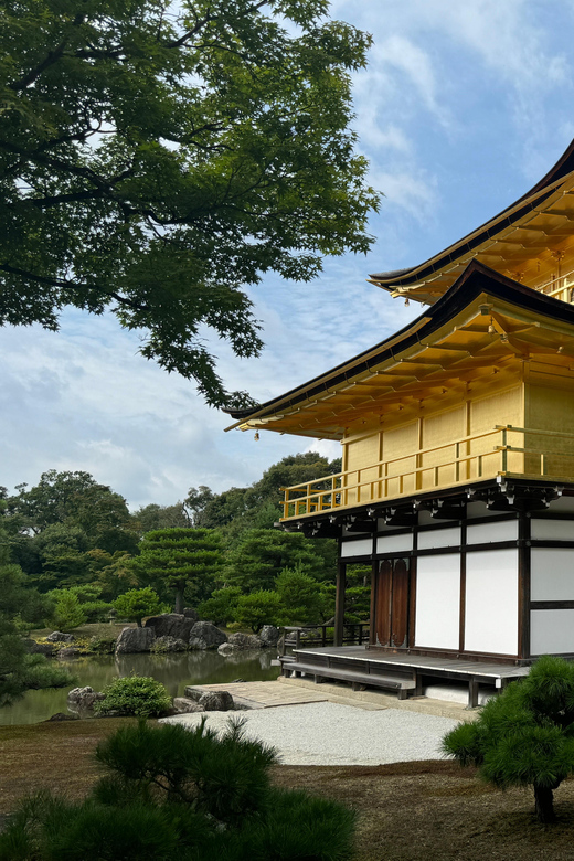 Kyoto: Kinkakuji, Golden Pavilion Guided Tour - Walking through the Golden Pavilion grounds