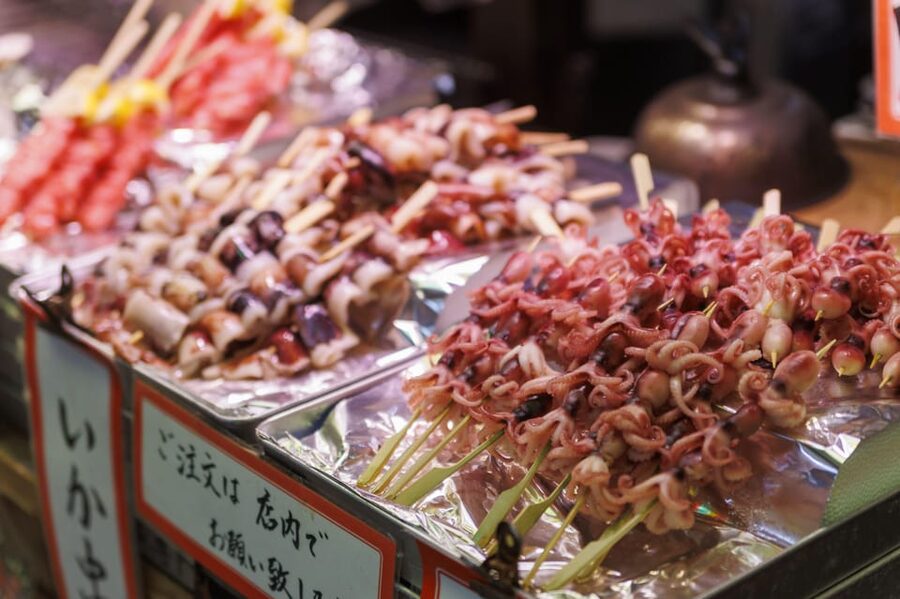 Kyoto: Local Food Tasting Tour at the Nishiki Market - Nishiki-Tenmangu Shrine adds a welcome pause