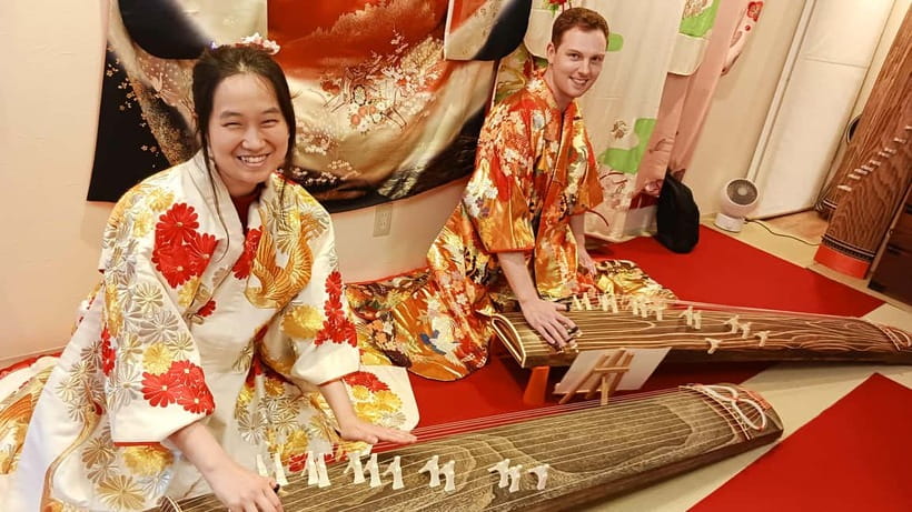 Kyoto: Nishiki Market Tea Ceremony with Koto Performance - Kimono photos and the optional koto lesson