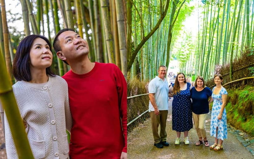 Kyoto: Private Photoshoot Experience in Arashiyama Bamboo - Walking through the bamboo grove
