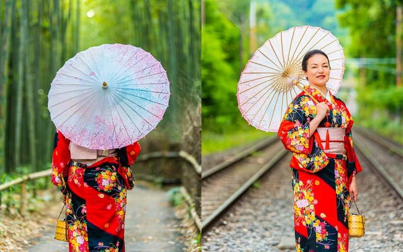 Kyoto: Private Photoshoot Experience in Arashiyama Bamboo - Kimono Forest and Nonomiya Shrine