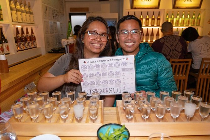 Kyoto Sake Brewery & Tasting Walking Tour - The 18-sake tasting is the main event