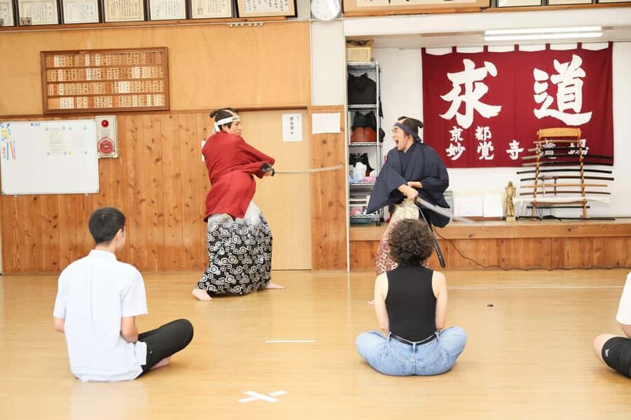 Kyoto: Samurai Sword & Kimono Action Filming Experience - Entering Myokaku-ji Temple for a samurai lesson