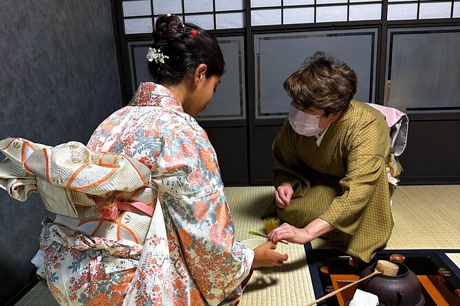 KYOTO Tea Ceremony with kimono near by Imamiya Jinjya Shrine - The parts most worth your time