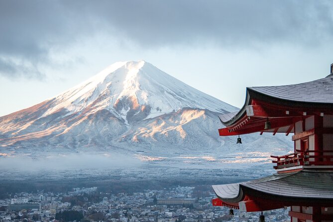Mount Fuji, Hakone & Lakekawaguchiko Private Group Tour by Car. - Chureito Pagoda: the famous view comes with 400 steps