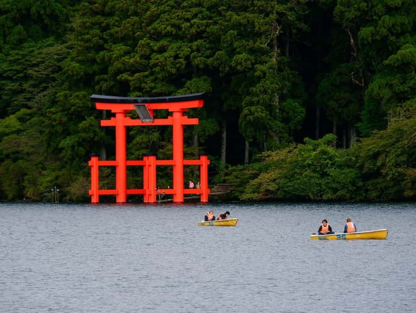 Mt Fuji Hakone/Enoshima Tour:Optional Ropeway/Lake Ashi Boat - Owakudani and the black egg tradition