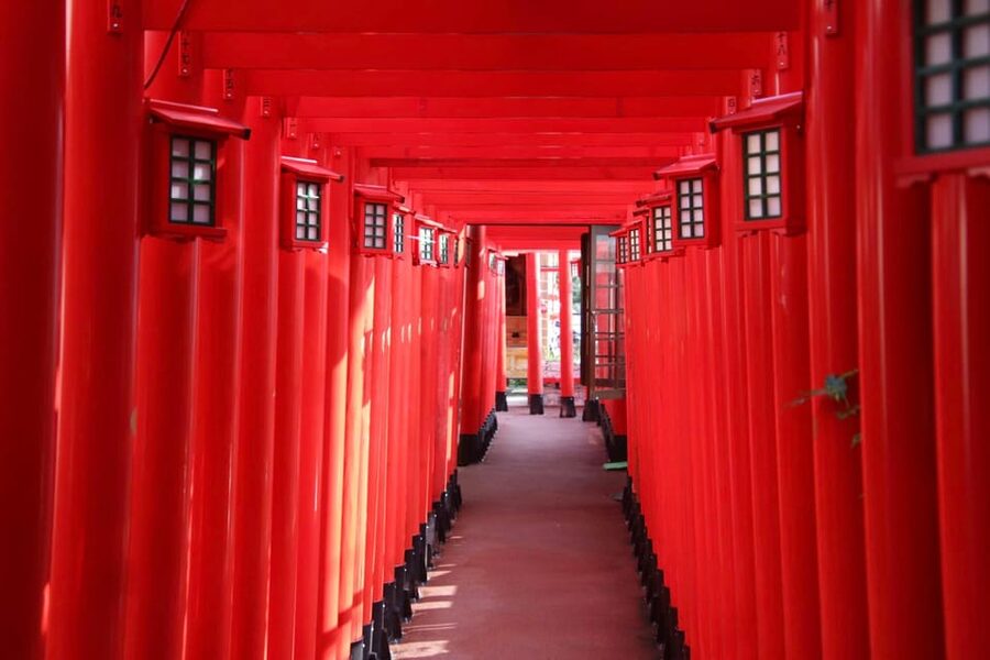 Naha: Guided E-Bike Tour of the 12 Zodiac Temples - Shuri Kannon Temple and views from the red temple