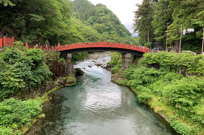 Nikko one day trip GREEN NUMBER PLATES - Shinkyo Bridge is a short stop with a big visual payoff
