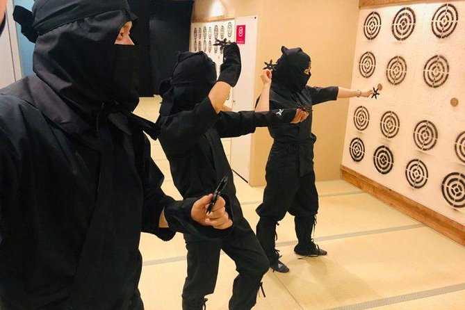 Ninja Experience (Family Friendly) at Samurai Ninja Museum KYOTO - Shuriken and blowgun practice