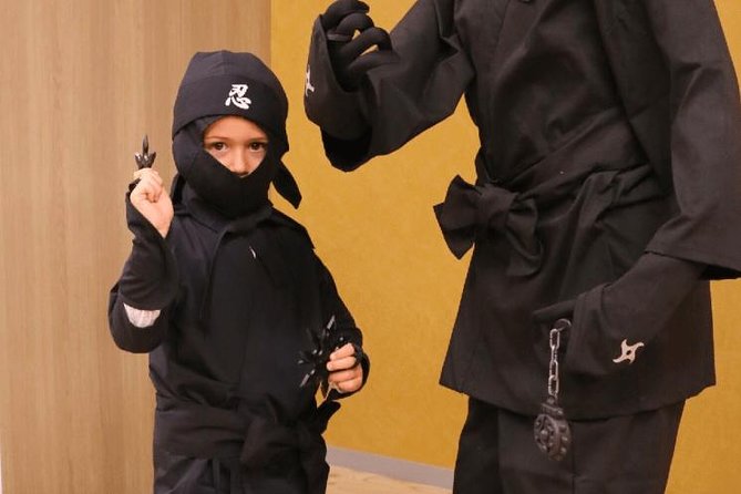 Ninja Experience (Family Friendly) at Samurai Ninja Museum TOKYO - Choosing a ninja outfit and posing for photos