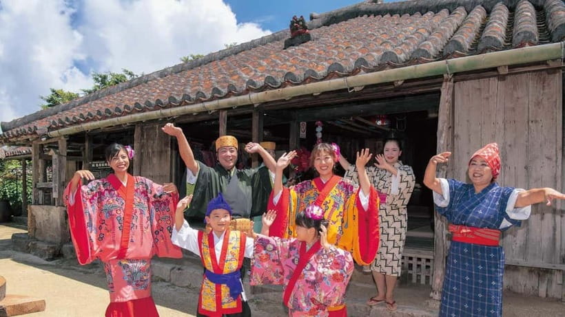 Okinawa: Churaumi Aquarium, Ryukyu Village & Manza Bus Tour - Okashigoten and the famous Beniimo Tart