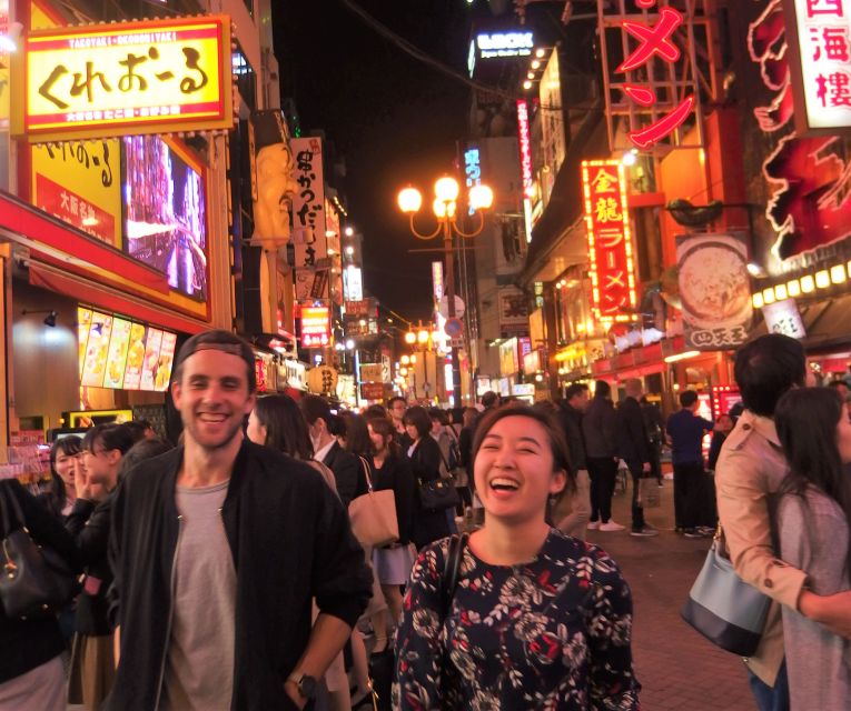 Osaka: Bar-Hopping Night Tour in Namba - Hōzenji Temple and the old food alley