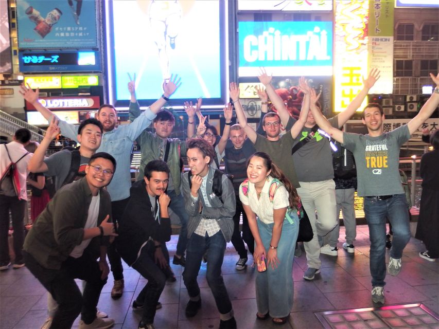 Osaka: Bar-Hopping Night Tour in Namba - Dotonbori’s Glico Sign and the changing city lights
