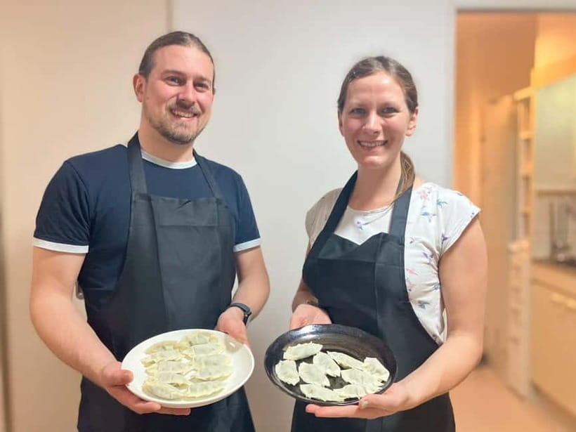 Osaka: Cooking Class Ramen & Gyoza Course in Nanba - Making ramen from flour, water, and patience