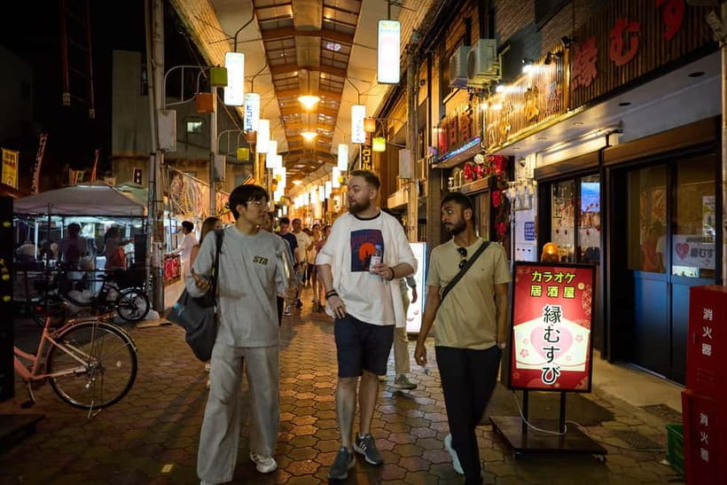 Osaka: Dark Side of Osaka Night Walking Tour - Tobita Shinchi, tradition behind closed doors