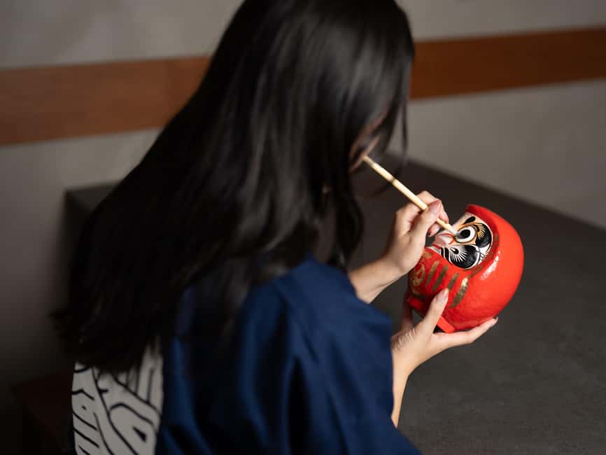Osaka Daruma Workshop — Paint Your Own Good-Luck Daruma - Customizing the Daruma and its presentation