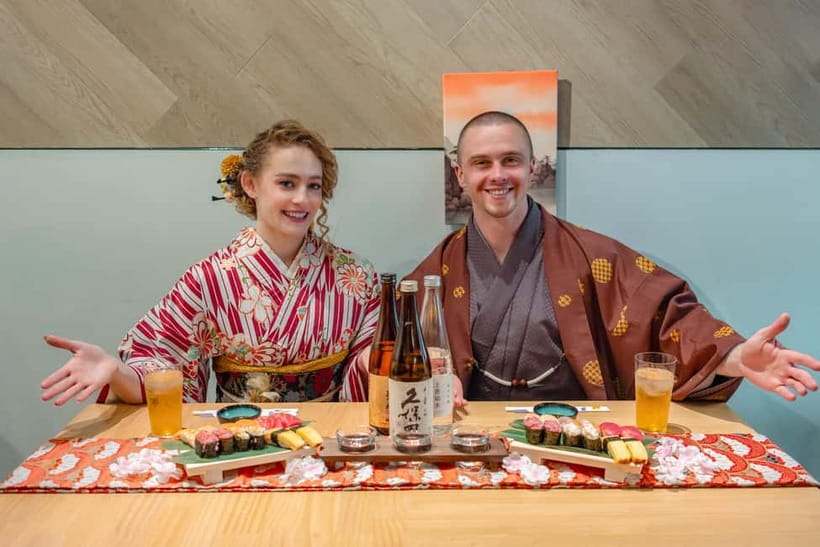 Osaka Dotonbori: Sushi Making Experience - Adding wasabi and neta to each piece