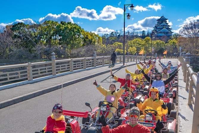 Osaka Go Karting Tour with Funny Costume - Learning the kart before the group leaves