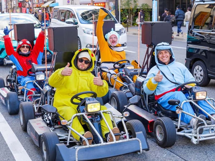 Osaka: Guided Go Karting Tour in a Funny Costume - Costumes, cameras, and the first few minutes