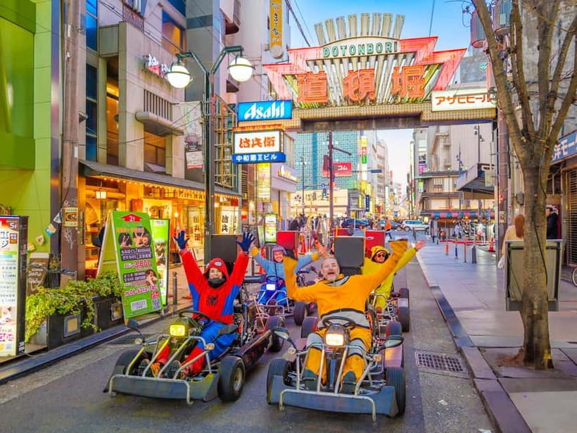 Osaka: Guided Go Karting Tour in a Funny Costume - Getting started at Namba