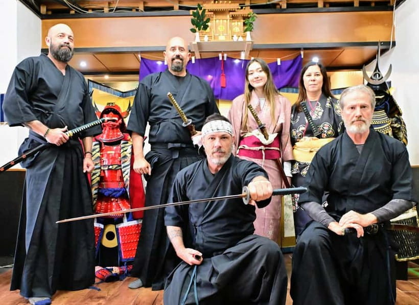 Osaka: Learn Bushido - Trial Slashing with Samurai Sword - Changing into dogi and hakama