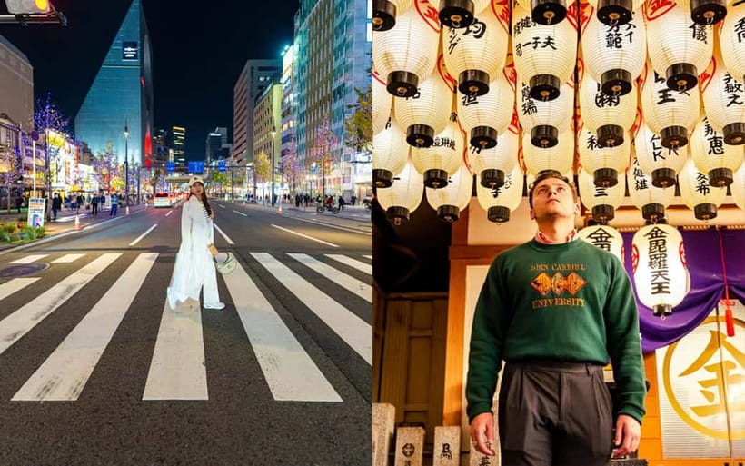 Osaka: Private Vibrant Nighttime Photoshoot (Dotonbori) - Walking beyond the main neon street