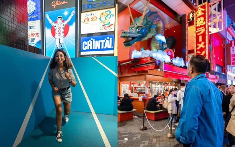 Osaka: Private Vibrant Nighttime Photoshoot (Dotonbori) - Hozenji Yokocho changes the mood