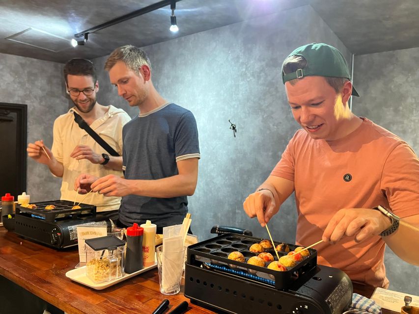 Osaka Sake Tasting with Takoyaki Cooking - Why this pairing works so well in Osaka